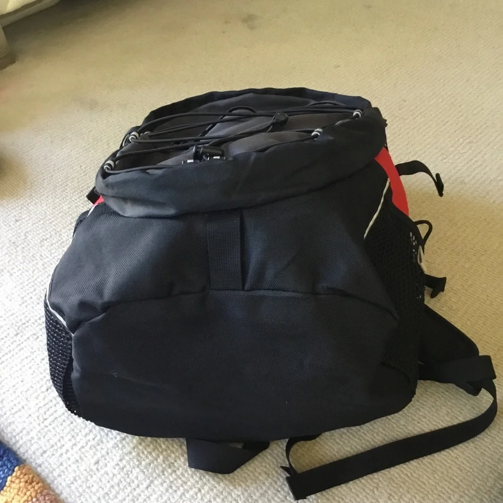 The North Face Red and Black Men's Daypack Backpack
